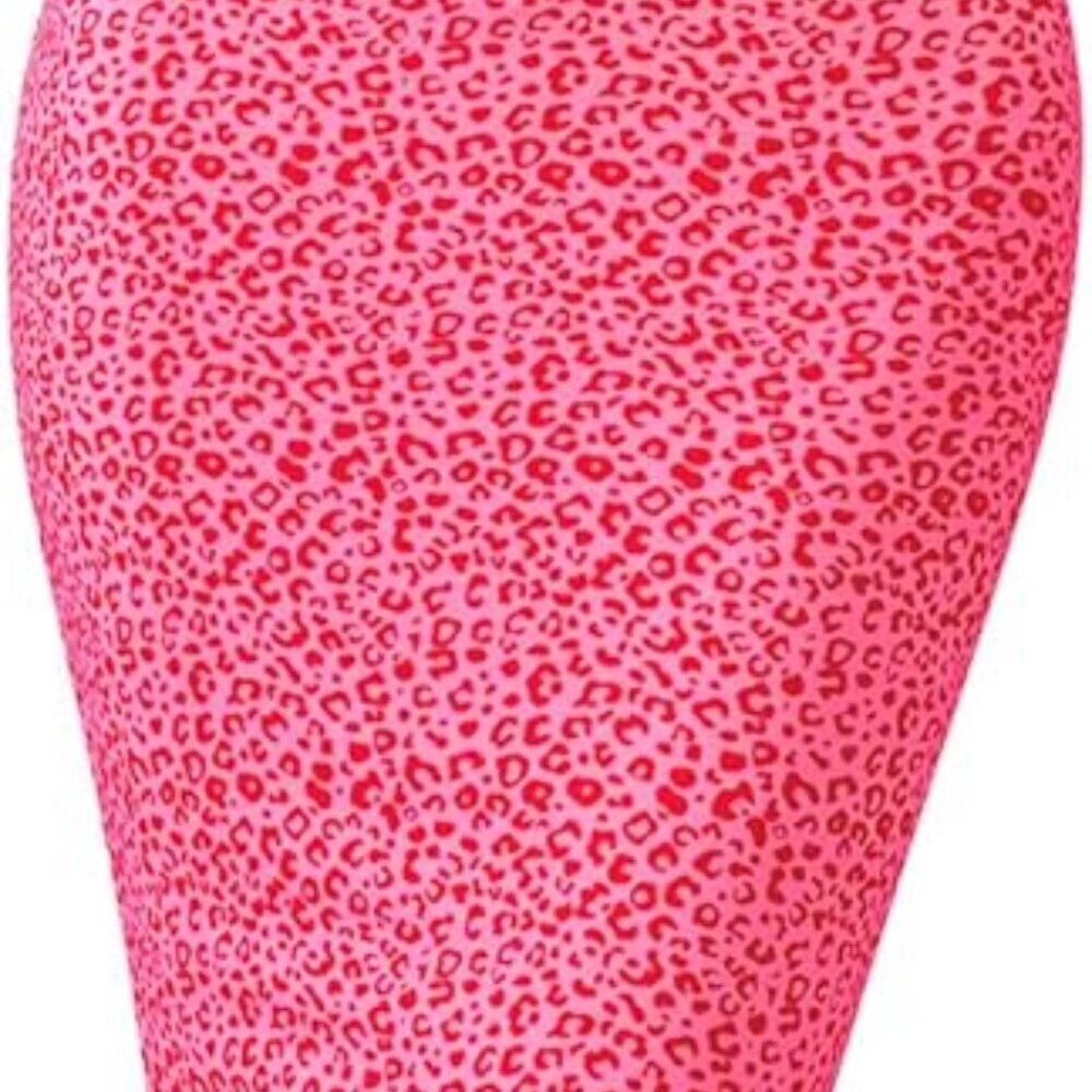 Women’s Polyester Maxi Dress Leopard Print Halter Bodycon Beach Party